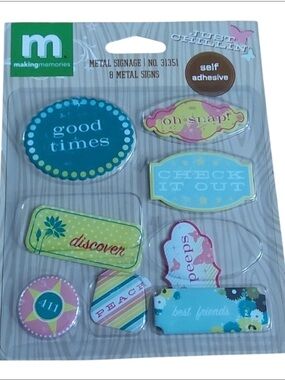 MAKING Memories metal signage 8 metal signs " good time " oh snap ! Discover ...